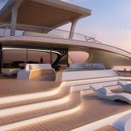 Oneiric solar-panel-covered yacht by Zaha Hadid Architects