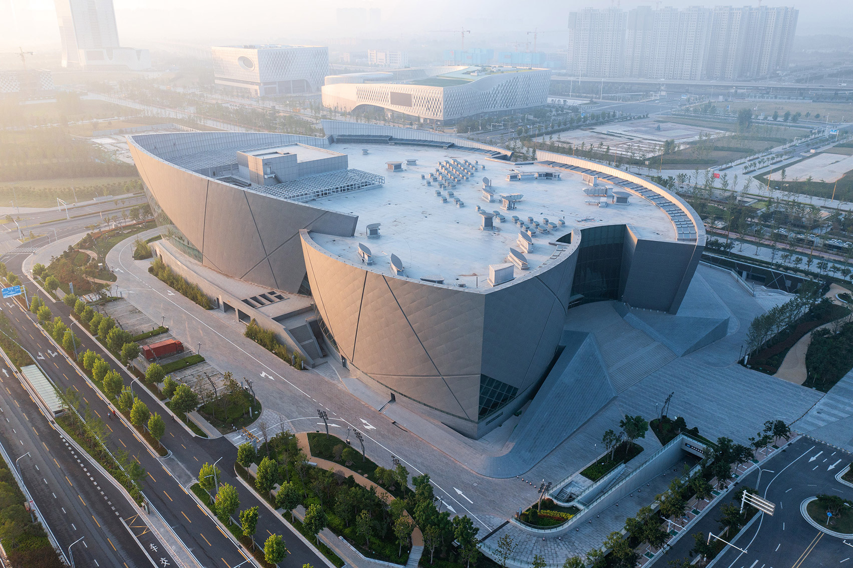 Aerial photo of Zhengzhou Grand Theatre