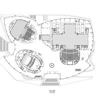 Floor plan of Zhengzhou Grand Theatre by The Architectural Design and Research Institute of HIT