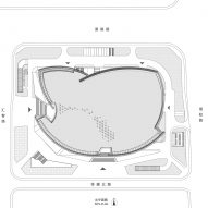 Site plan of Zhengzhou Grand Theatre by The Architectural Design and Research Institute of HIT