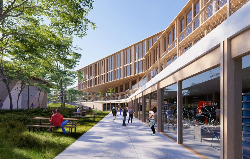 Timber Ecotope building designed by 3XN for EPFL university