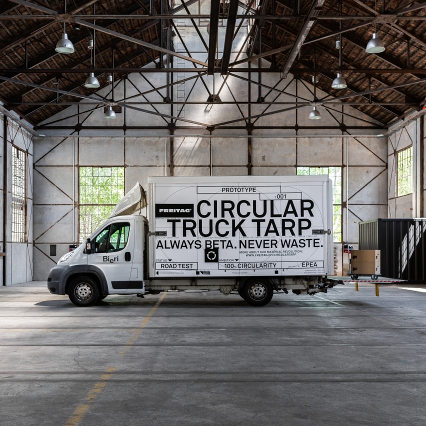 Circular Truck Tarp by Freitag