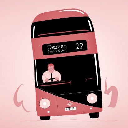 An illustration of a bus as part of London Design Festival