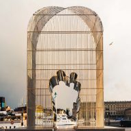 Ai Weiwei unveils cage-like Arch installation in Stockholm