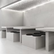 Muted material palette defines monochrome Chinese restaurant by StudioAC
