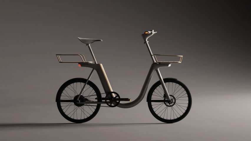 Pendler concept e-bike with step-through frame and small wheels