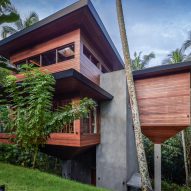 Exterior of accommodation at Birdhouses resort in Bali by Alexis Dornier