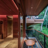 Interior of accommodation at Birdhouses resort in Bali by Alexis Dornier