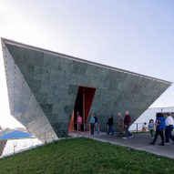 Bernardo Rodrigues Architects creates inverted-pyramid chapel in Portugal