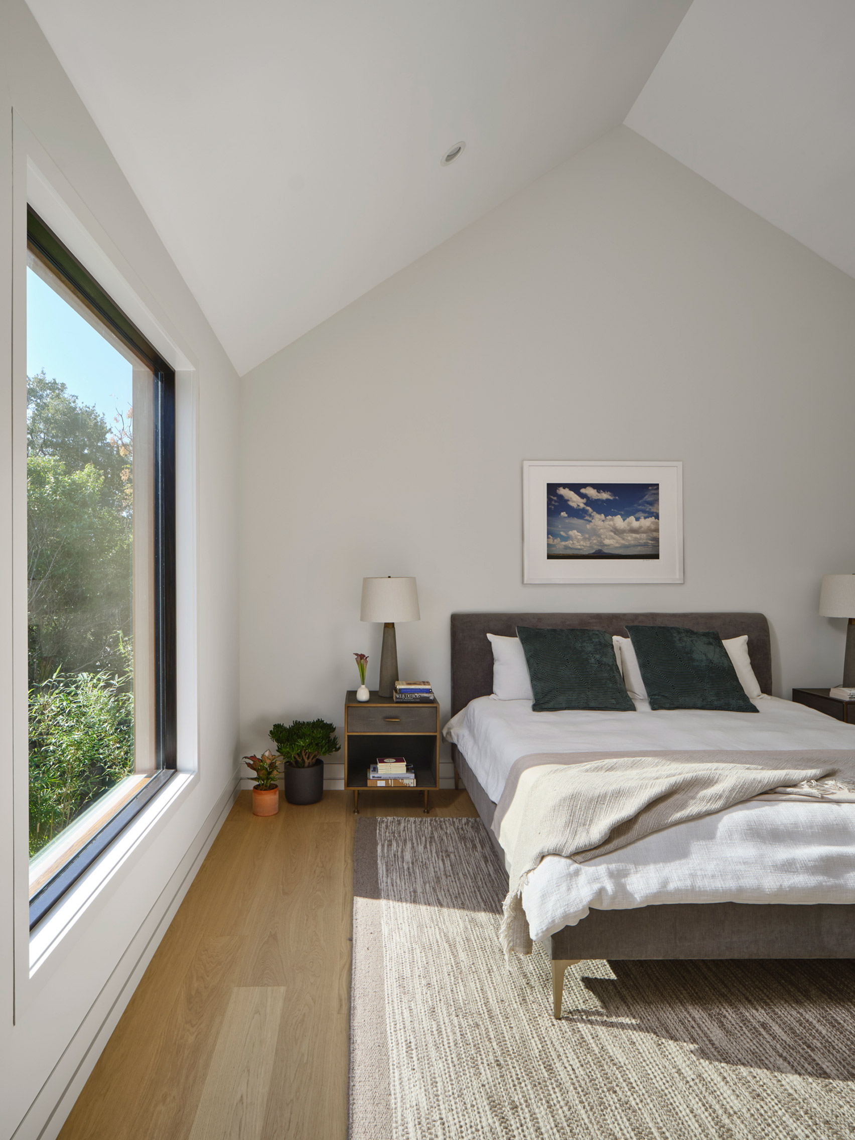 Austin bedroom with punched window
