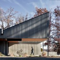 Desai Chia creates "winged" roofs for Copake Lake House in New York