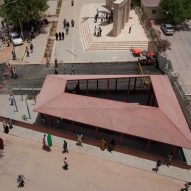 Aerial view of Courtyard Pavilion in Somaliland by Rashid Ali Architects