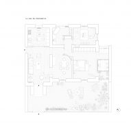 Plan of Diplomat apartment in Roma by 02A