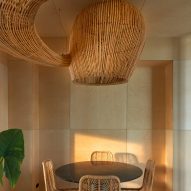 Belgium office with rattan sculpture by Enter Projects Asia