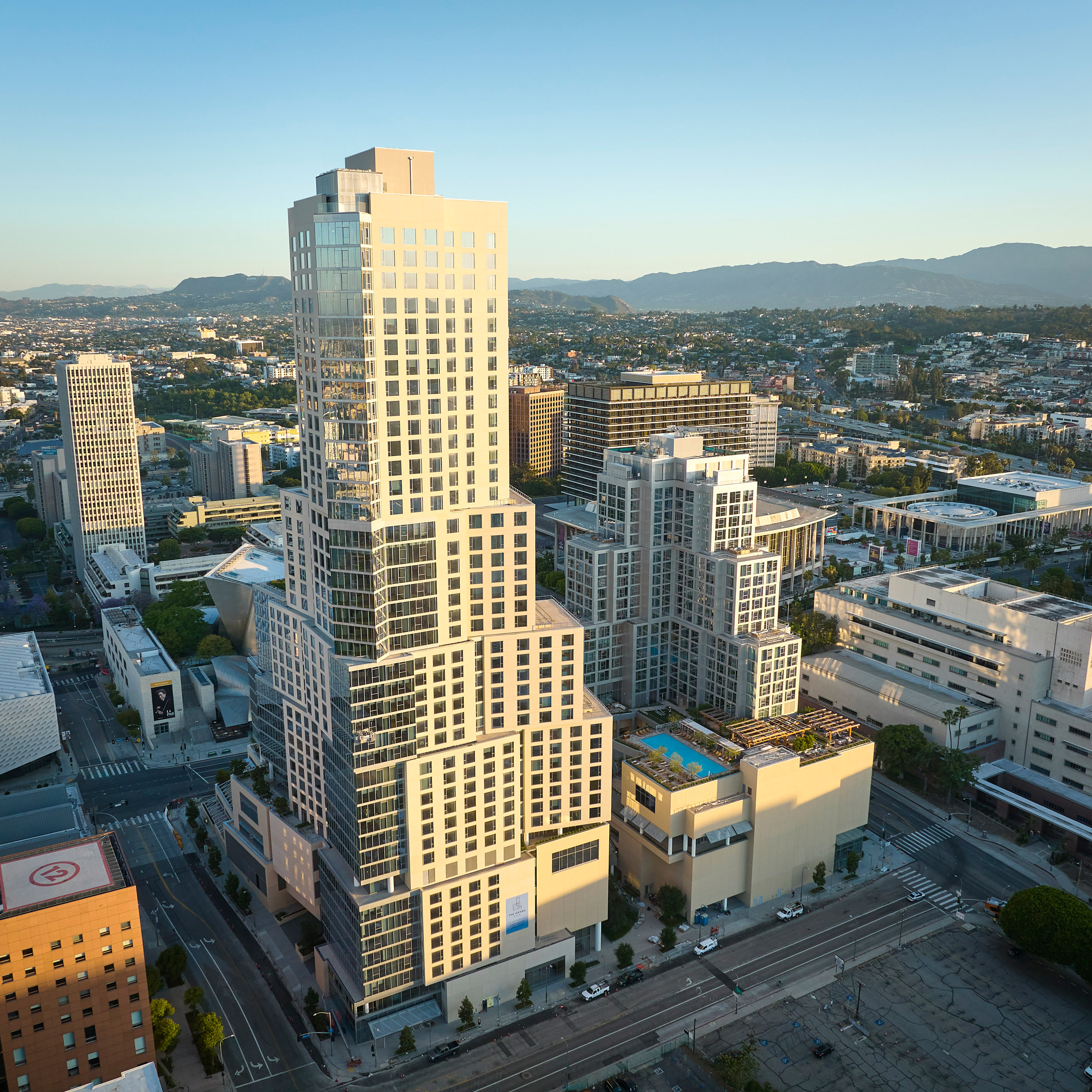Frank Gehry's The Grand skyscrapers open in Los Angeles