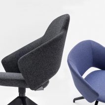Black and blue Icon chairs by Mara