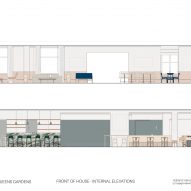 Bar elevations, Inhabit Queen's Gardens by Holland Harvey Architects