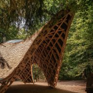 Invisible Studio unveils timber shelter "made with many hands" at Westonbirt arboretum