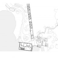 Site plan of the Bundanon Art Museum by Kerstin Thompson Architects