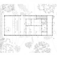Plan of Marramarra Shack by Leopold Banchini Architects