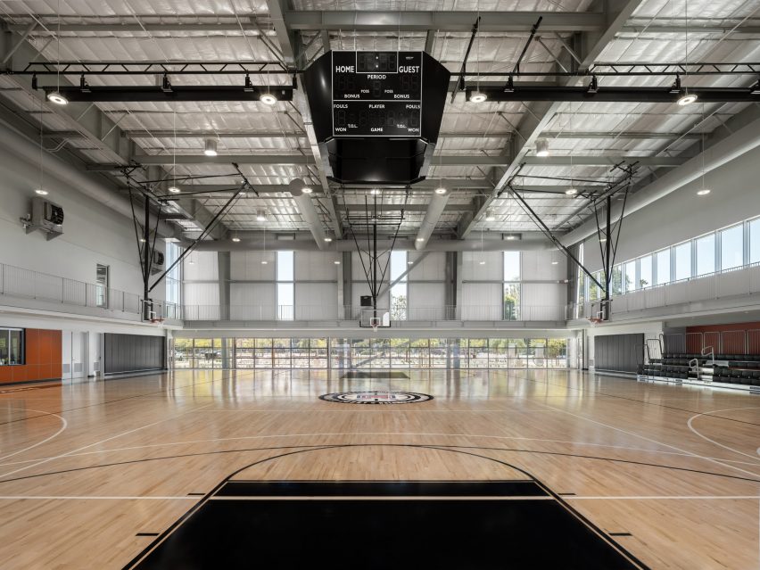 Basketball court at Obama sports complex
