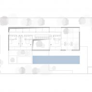 First floor plan of K House by Pitsou Kedem