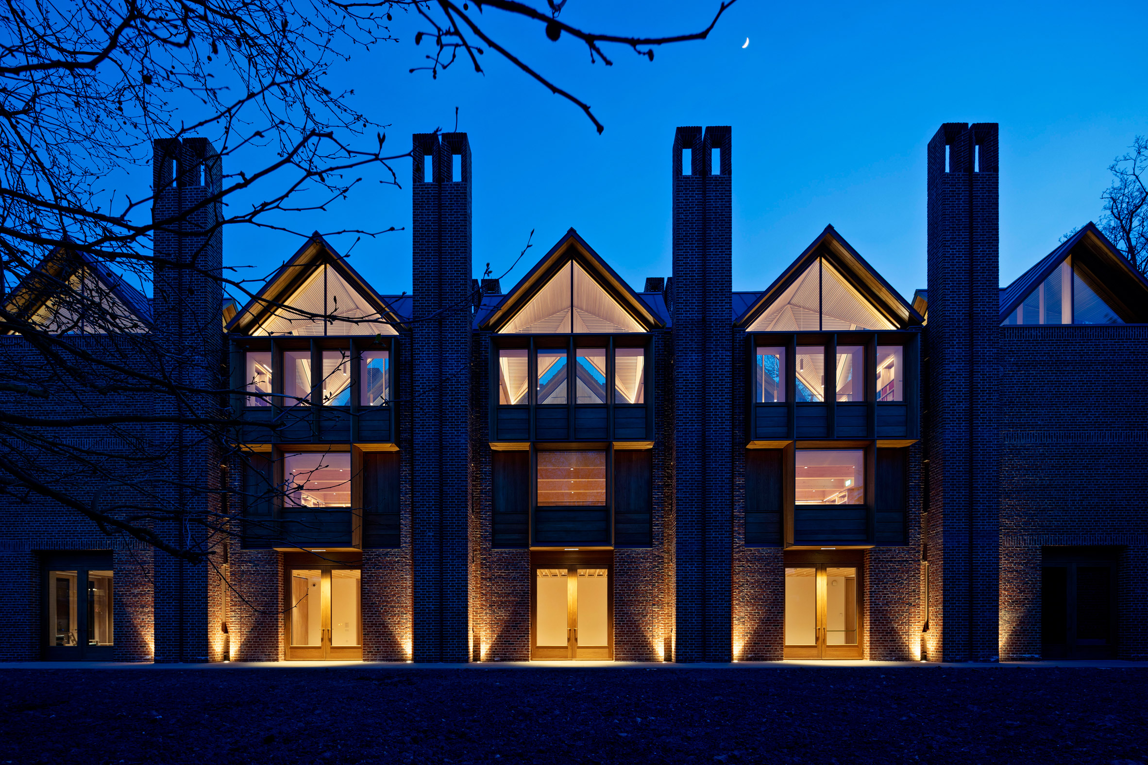 The new library at Magdalene College by Niall McLaughlin Architects.  from the shortlist of the 2022 Stirling Prize