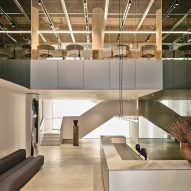 Office interiors in earthy colours