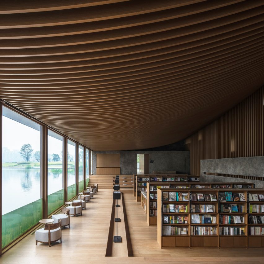Xinglong Lake CITIC Bookstore by MUDA Architects