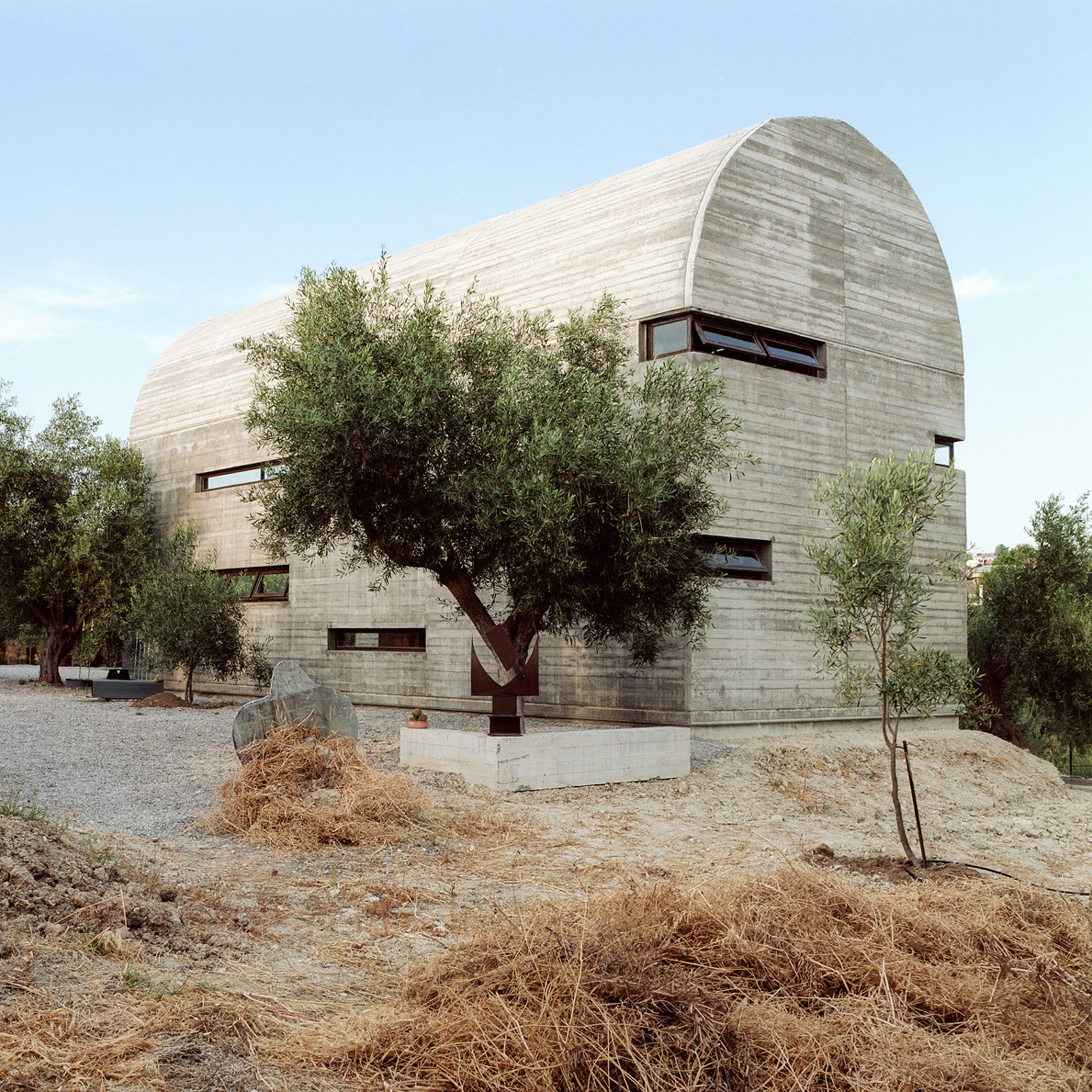 Exterior of Art Warehouse in Greece by A31 Architecture