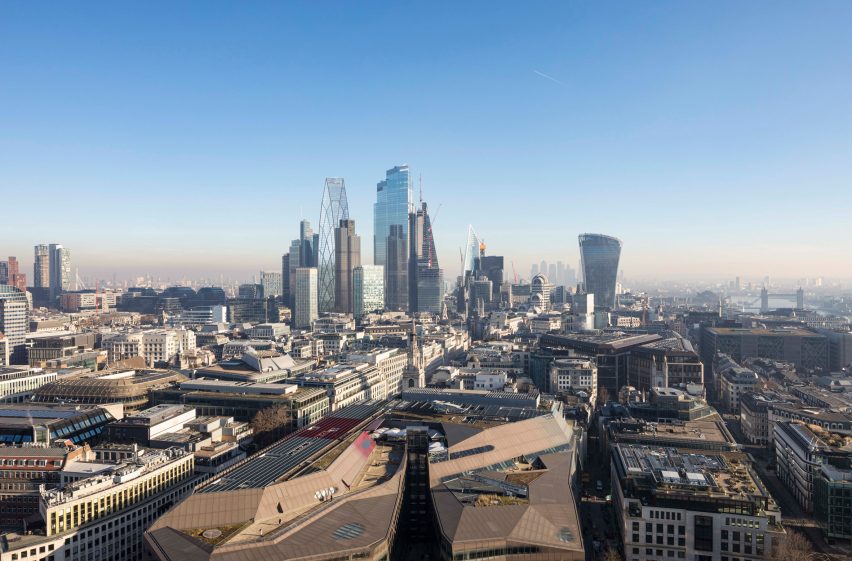 London skyline featuring 55 Bishopsgate proposal