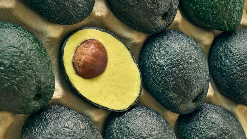 Sustainable avocado-mock product by a Materials Futures student at Central Saint Martins
