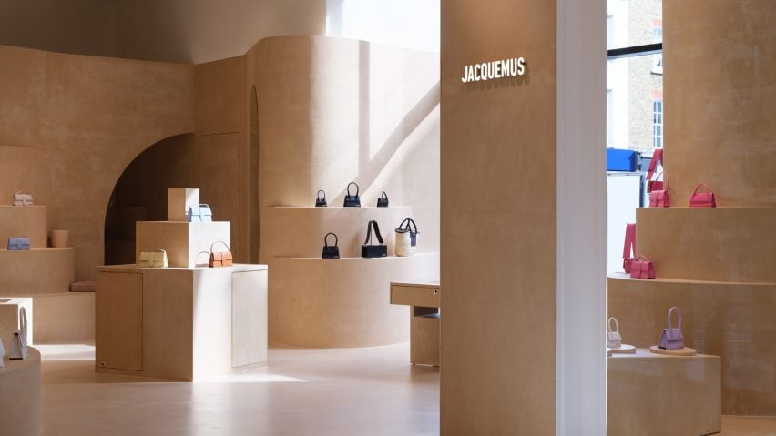 AMO recreates "Provence atmosphere" with clay Jacquemus shop-in-shop