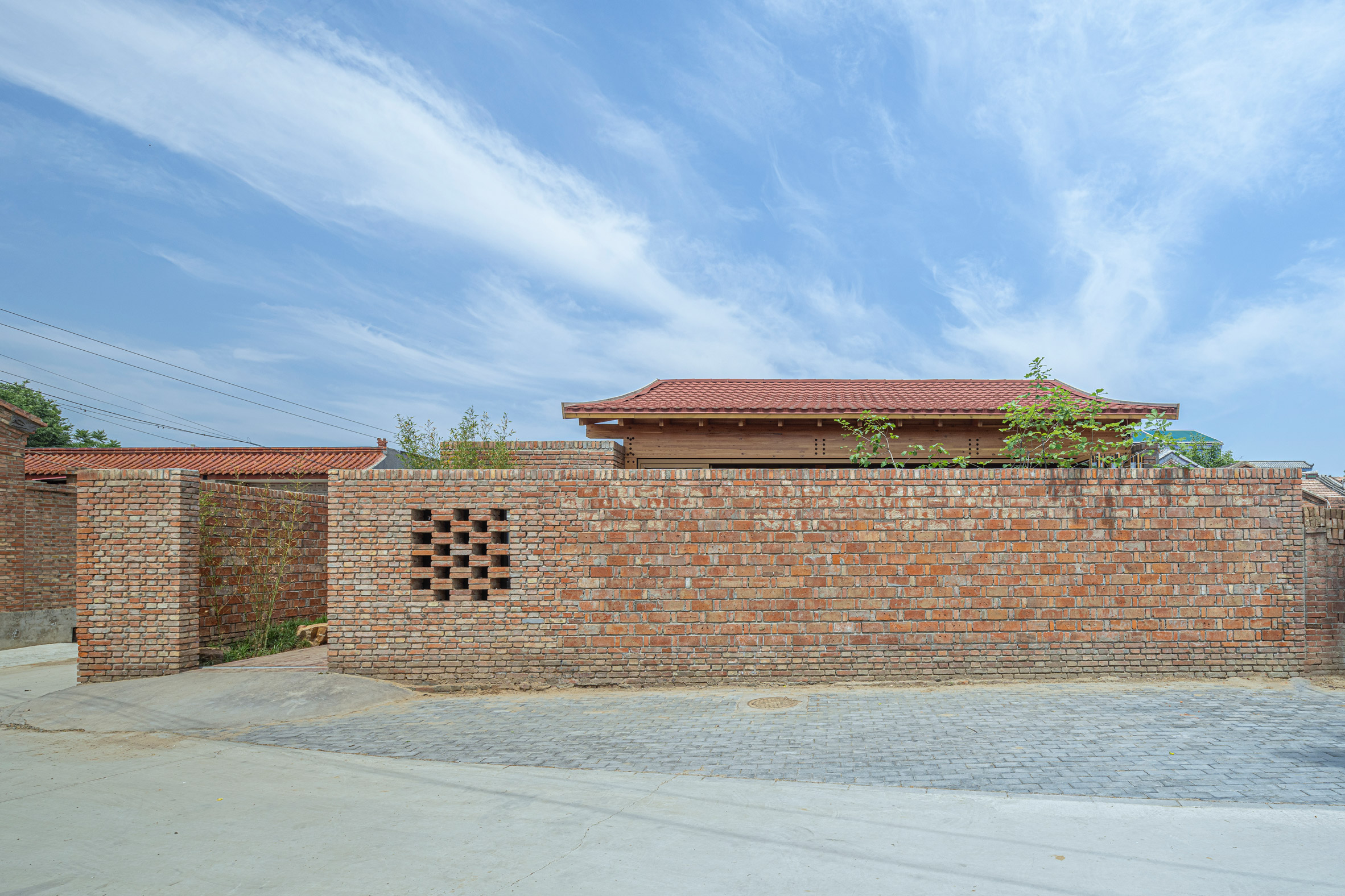 Brick courtyard home in China