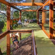 Dezeen Debate newsletter features a "fantastic treehouse" in the bush of Sydney's Palm Beach