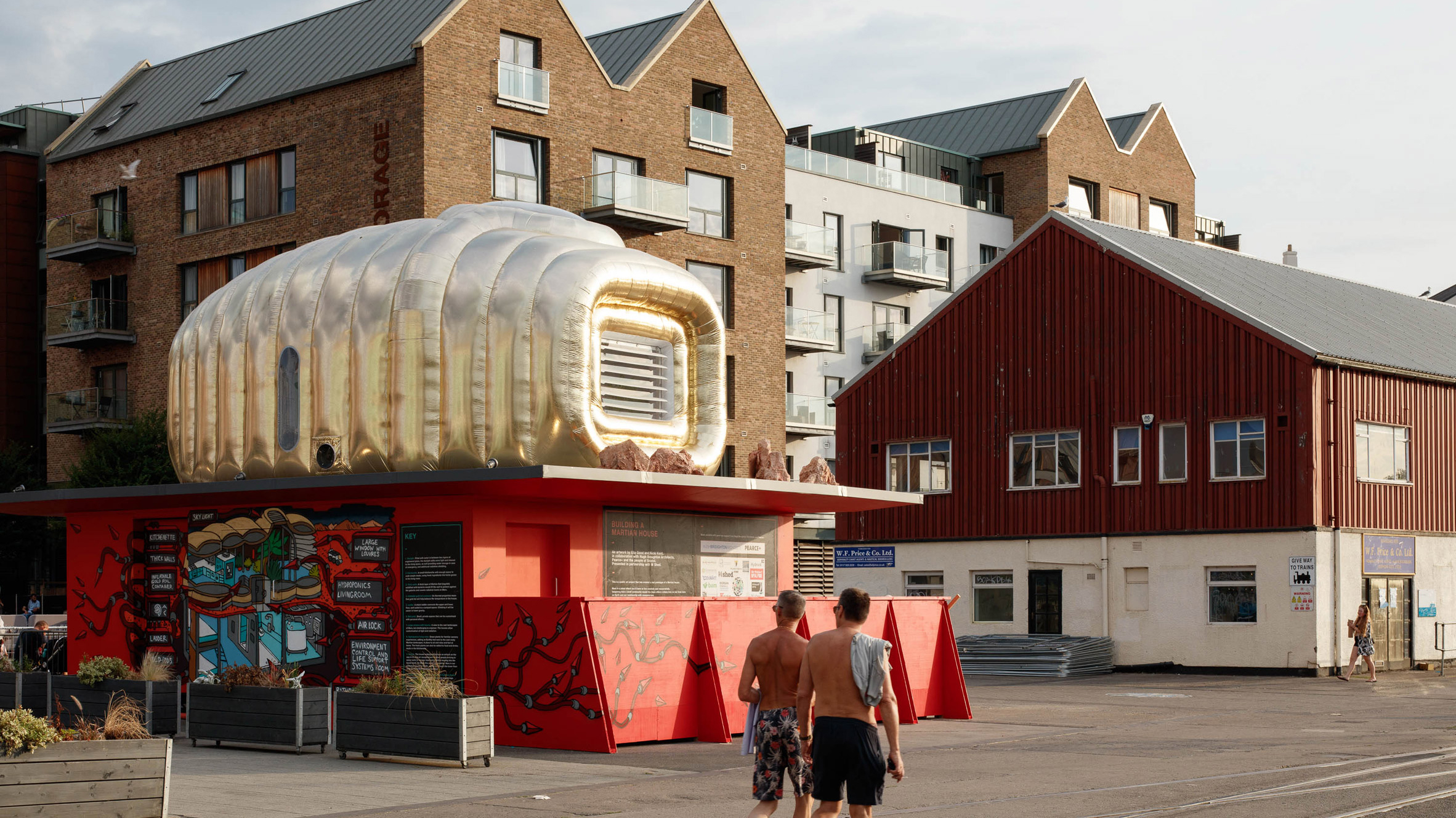 Inflatable Martian House at M Shed in Bristol