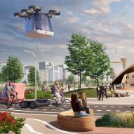 BIG designing Ground to Air driverless vehicle for American desert city Telosa