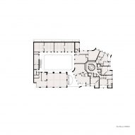 First floor plan of Hackney New Primary School and 333 Kingsland Road by Henley Halebrown