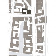 Site plan of Hackney New Primary School and 333 Kingsland Road by Henley Halebrown
