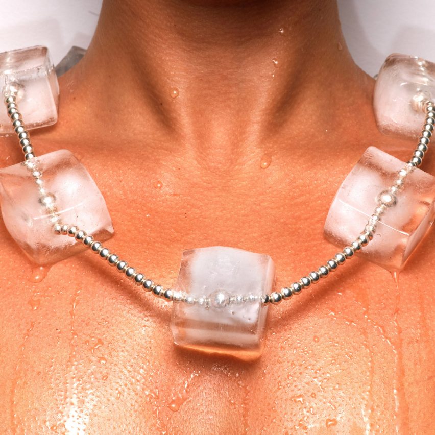Ice-cube necklace