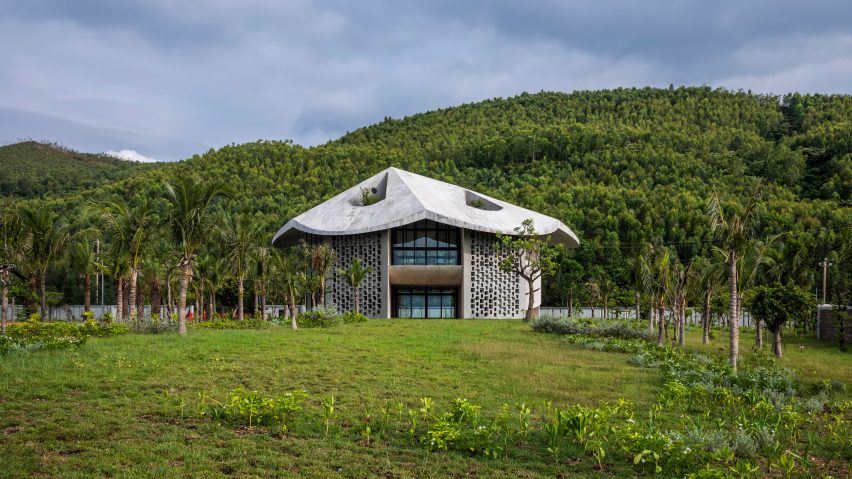 The exterior of The Kaleidoscope in rural Vietnam