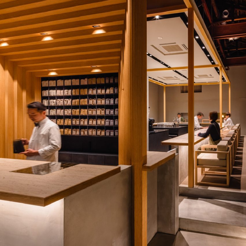 Koffee Mameya Kakeru, Tokyo, Japan, by Fourteen Stone Design