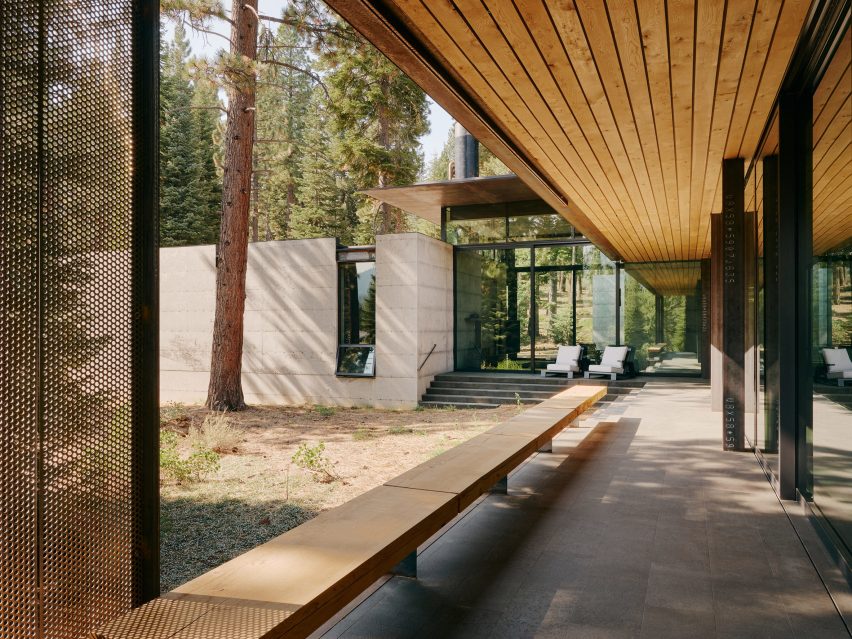 Porch in truckee house