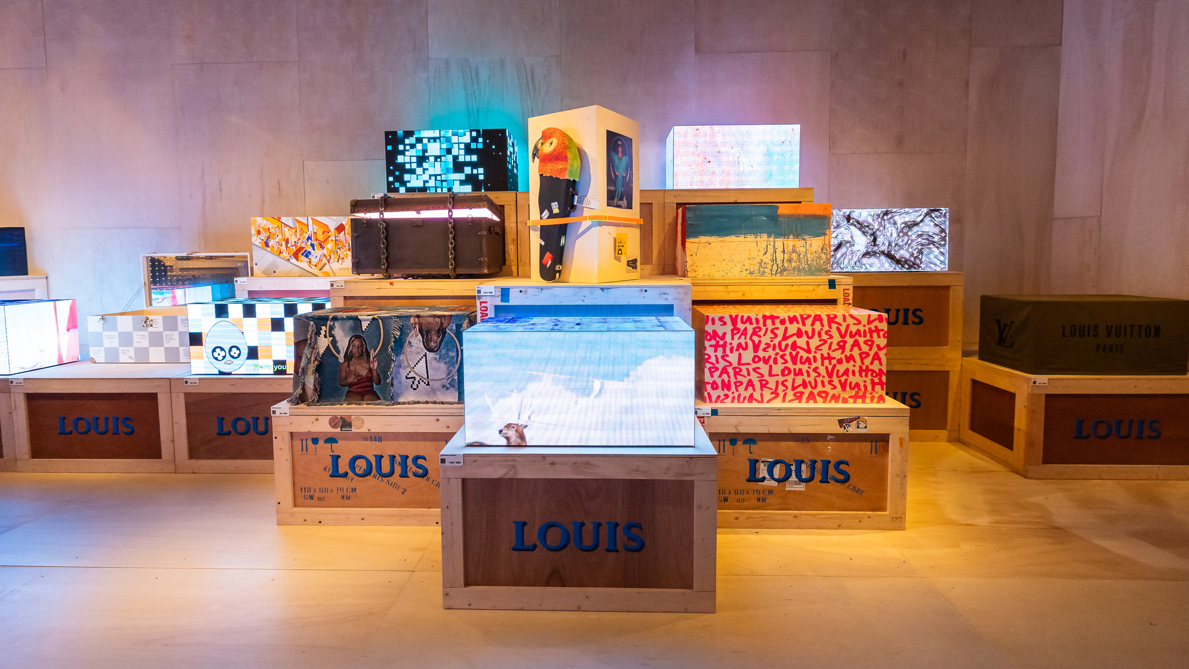 Designers reimagine Louis Vuitton's iconic luggage for 200 Trunks exhibition NFT trunk