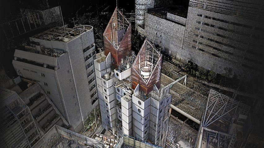 Nakagin Capsule Tower 3D model