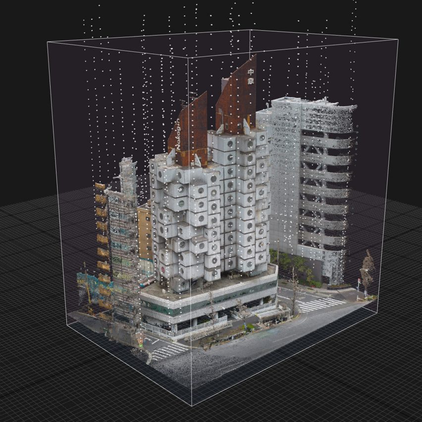 Nakagin Capsule Tower 3D digital model