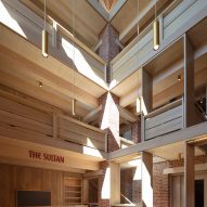 Interior of New Library, Magdalene College by Niall McLaughlin Architects