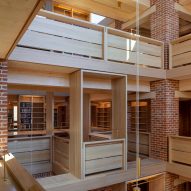 Interior of New Library, Magdalene College by Niall McLaughlin Architects