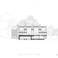 Section of New Library, Magdalene College by Niall McLaughlin Architects