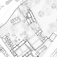 Site plan of New Library, Magdalene College by Niall McLaughlin Architects